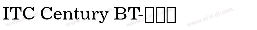 ITC Century BT字体转换